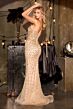 LaDivine CC8268 High Slit Strapless Dress