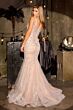 LaDivine CC8270 Godet Skirt Scoop Neckline Dress