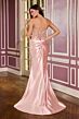 LaDivine CC9031 Beaded Bodice Strapless Dress