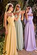 LaDivine CD386 Neck Scarf Lace Up Dress