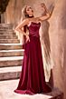 LaDivine CD386 Neck Scarf Lace Up Dress