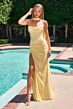 LaDivine CD388 Neck Scarf Hot Fix Ruched Dress
