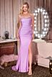 LaDivine CD391 High Slit Peek-A-Boo Sweetheart Neckline Dress