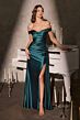 LaDivine CD393 Side Tail Off The Shoulder Dress