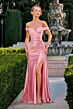 LaDivine CD393 Side Tail Off The Shoulder Dress