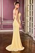 LaDivine CD397 Drape Skirt Sweetheart Neckline Dress