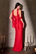 LaDivine CD406 One Shoulder with Neck Scarf Dress