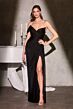 LaDivine CD406 One Shoulder with Neck Scarf Dress
