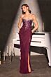 LaDivine CD407 Drape Skirt Strapless Dress
