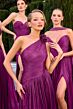 LaDivine CD410 Neck Scarf Ruched Dress