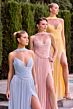 LaDivine CD410 Neck Scarf Ruched Dress