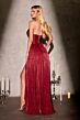LaDivine CD410 Neck Scarf Ruched Dress