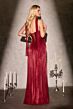 LaDivine CD410 Neck Scarf Ruched Dress