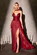 LaDivine CD410 Neck Scarf Ruched Dress