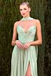 LaDivine CD410 Neck Scarf Ruched Dress