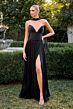 LaDivine CD410 Neck Scarf Ruched Dress