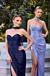 LaDivine CD411 Sweetheart Neckline Ruched Dress