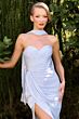 LaDivine CD411 Sweetheart Neckline Ruched Dress