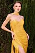 LaDivine CD411 Sweetheart Neckline Ruched Dress