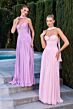LaDivine CD414 Neck Scarf Strapless Dress