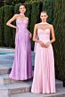 LaDivine CD414 Neck Scarf Strapless Dress