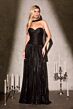 LaDivine CD414 Neck Scarf Strapless Dress