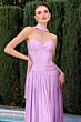 LaDivine CD414 Neck Scarf Strapless Dress