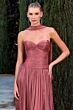 LaDivine CD414 Neck Scarf Strapless Dress