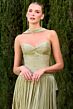 LaDivine CD414 Neck Scarf Strapless Dress