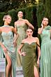 LaDivine CD417 Off The Shoulder Drape Dress