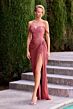 LaDivine CD417 Off The Shoulder Drape Dress