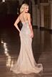 LaDivine CD677 Slit Skirt One Shoulder Dress