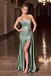 LaDivine CD689 Scoop Neckline Strapless Dress