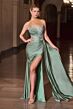 LaDivine CD689 Scoop Neckline Strapless Dress