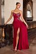 LaDivine CD689 Scoop Neckline Strapless Dress