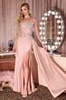 LaDivine CD689 Scoop Neckline Strapless Dress