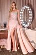 LaDivine CD689 Scoop Neckline Strapless Dress