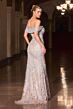 LaDivine CD693 Off The Shoulder Embellished Dress