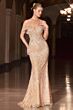 LaDivine CD693 Off The Shoulder Embellished Dress