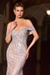 LaDivine CD693 Off The Shoulder Embellished Dress