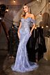 LaDivine CD693 Off The Shoulder Embellished Dress