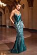 LaDivine CD697 Sweetheart Neckline Embellished Strapless Dress