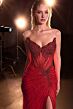 LaDivine CD727 High Slit Embellished Strapless Dress