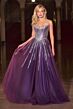 LaDivine CDS541 Basque Waist Embellished Strapless Dress