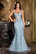 LaDivine CDS557 Basque Waist Embellished Dress