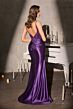 LaDivine CDS559 High Slit Drape Skirt Dress