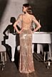 LaDivine CDS563 Cold-Shoulder Fringe Dress