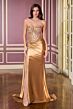 LaDivine CDS565 Side Tail Beaded Corset Bodice Dress