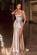LaDivine CK918 Slit Skirt Sweetheart Neckline Dress