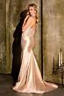 LaDivine CM391 Halter Strap Embellished Dress